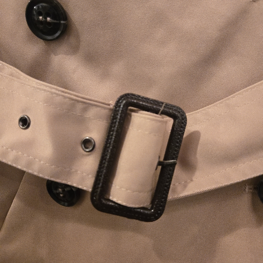 Burberry London Copycat Trench Coat S Beige Nova Check Belted - Picture 5 of 9